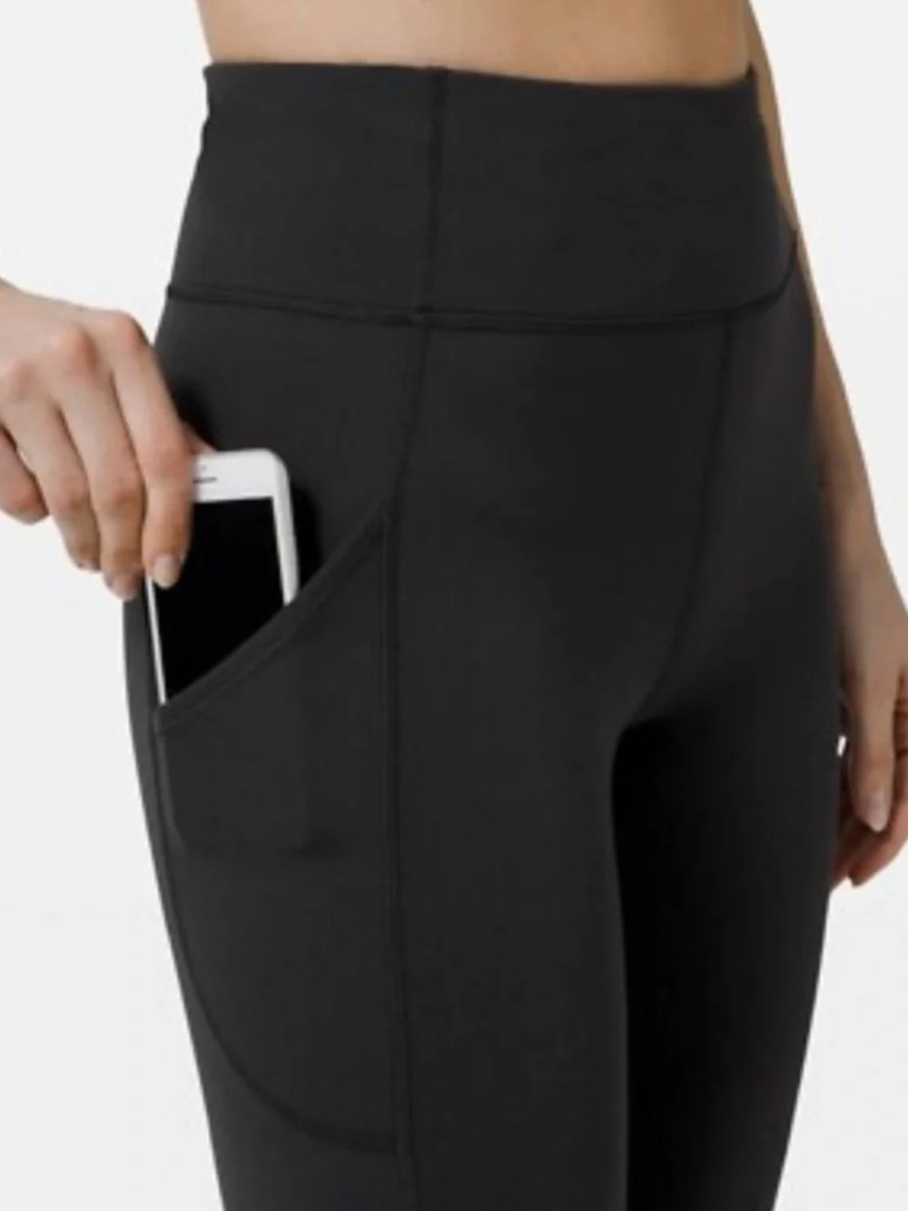 lululemon athletica Black High-Rise Athletic Shorts with Side Pocket